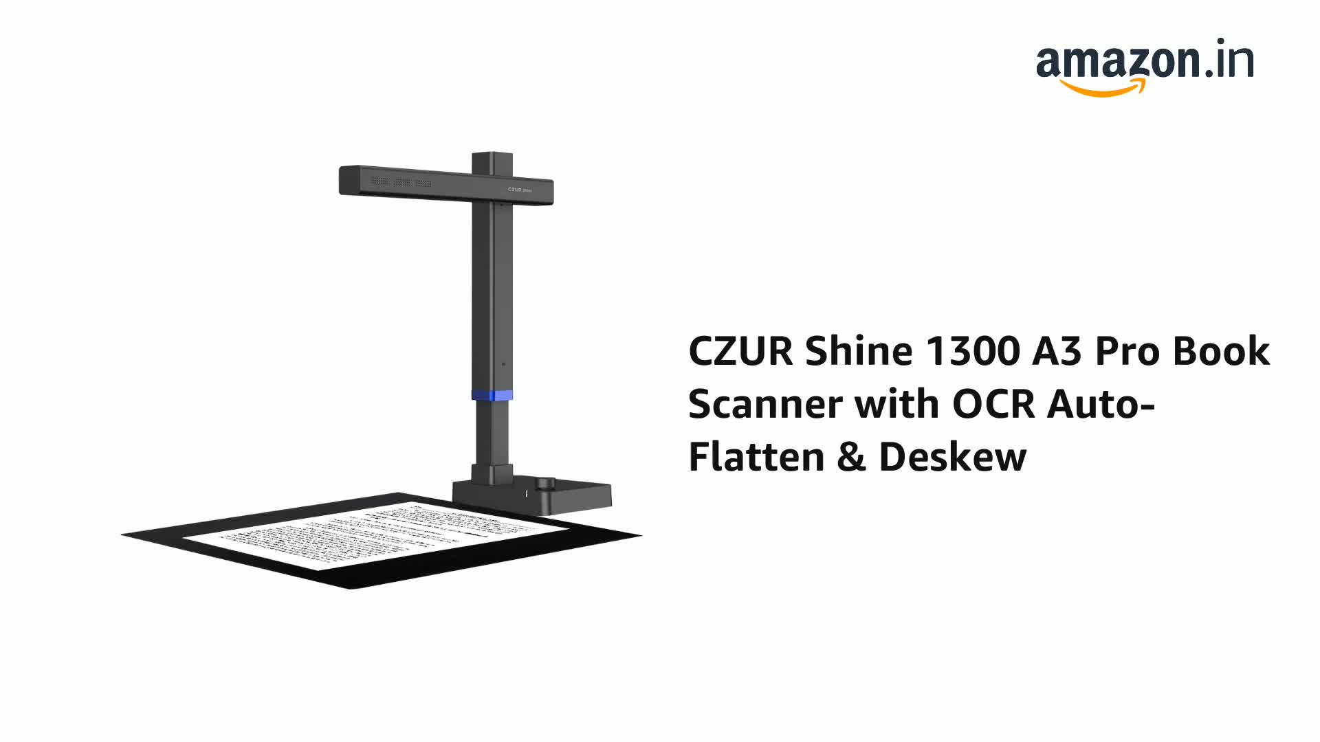 CZUR Shine 1300A3Pro スキャナー Amazon.co.jp: CZUR Shine Ultra ドキュメントスキャナー ブック